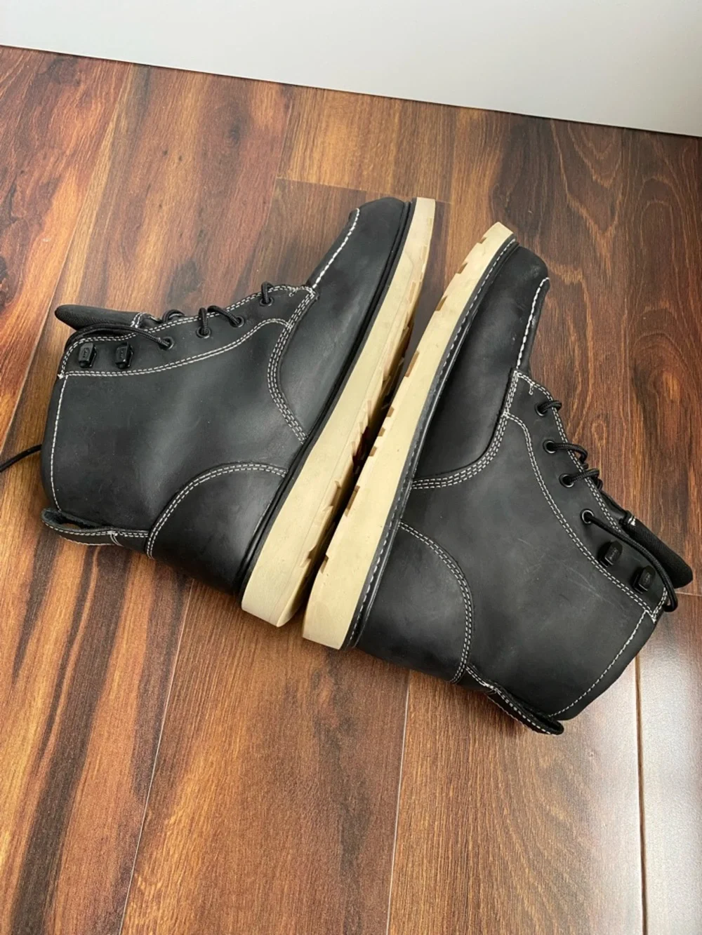 Brunt Boots Marin Soft Toe Waterproof Black Work Boots Men’s 11.5